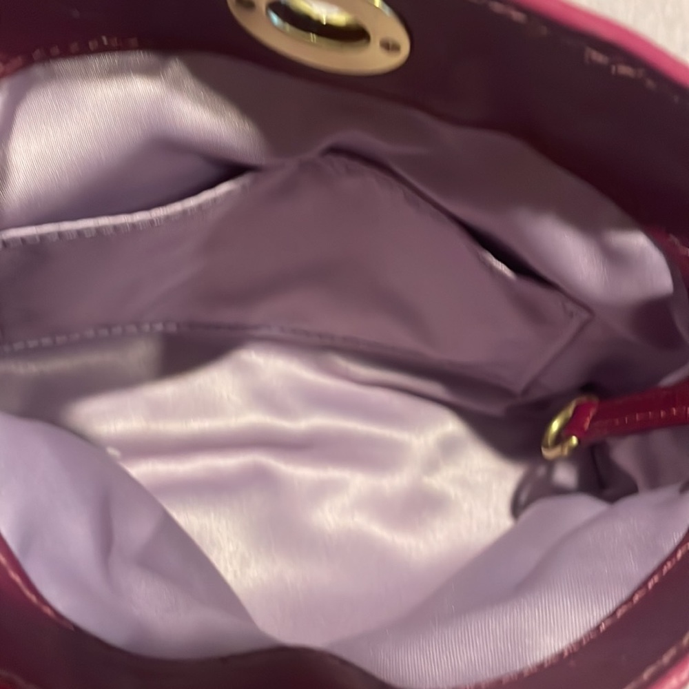 Coach, Gold & Raspberry Wristlet - Picture 3 of 7